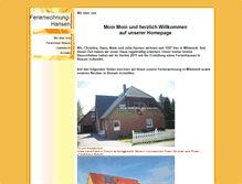 Tablet Screenshot of ferienwohnung-hansen.com